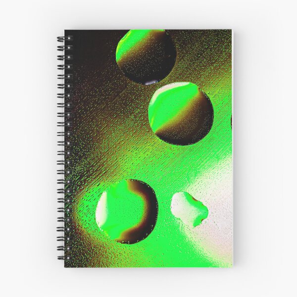 Item preview, Neon Emerald Liquid Jewels - Abstract Green Water Droplets Macro designed and sold by AbulailArt.