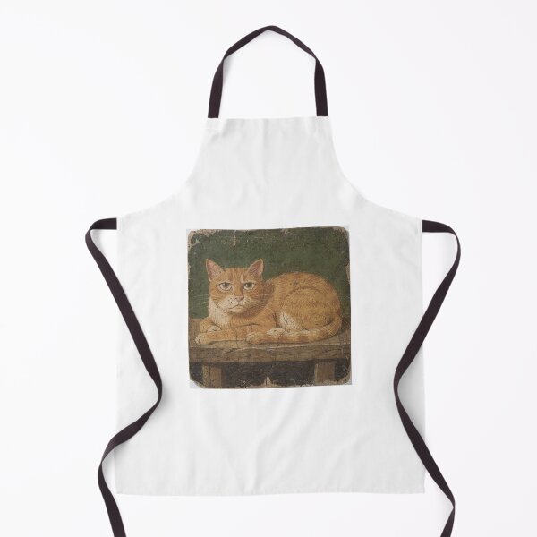 Item preview, Judgmental Orange Cat - Naive Folk Art Portrait designed and sold by PictorialWhimsy.