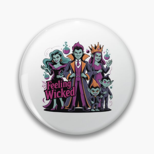 Item preview, Feeling Wicked Halloween T-Shirt – Cute Villain Family Graphic for Spooky Season Lovers & Witchy Aesthetic Fans designed and sold by GemBob Creations.