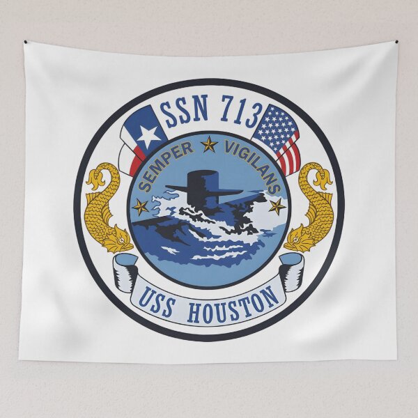Item preview, USS Houston SSN 713 Submarine Command Insignia designed and sold by CharlieDesings.