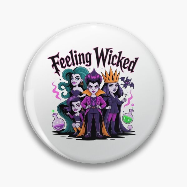 Item preview, Feeling Wicked Halloween T-Shirt – Cute Villain Squad Graphic for Spooky Season Lovers & Witchy Aesthetic Fans designed and sold by GemBob Creations.
