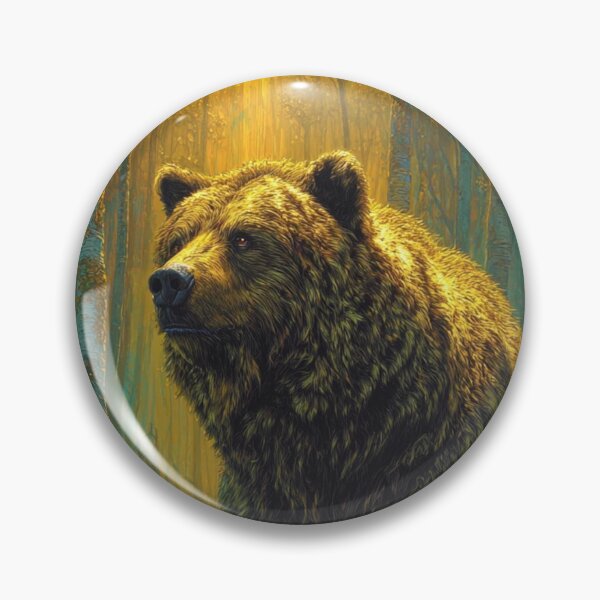 Item preview, Bear in the Golden Air designed and sold by SabaMirzique.