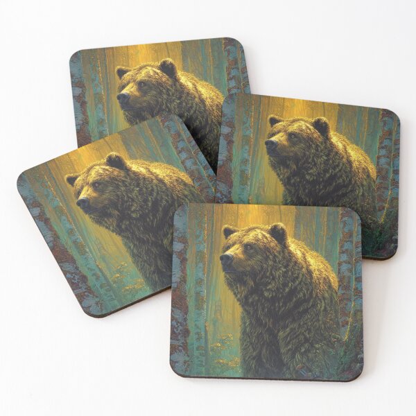 Item preview, Bear in the Golden Air designed and sold by SabaMirzique.