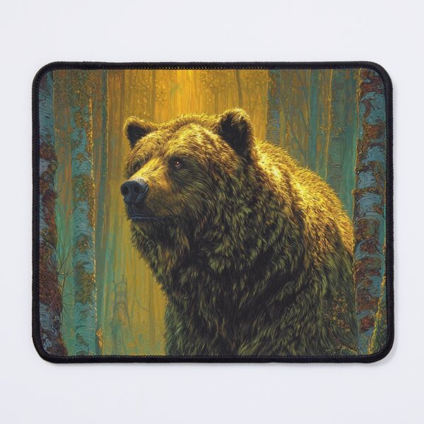 Item preview, Bear in the Golden Air designed and sold by SabaMirzique.