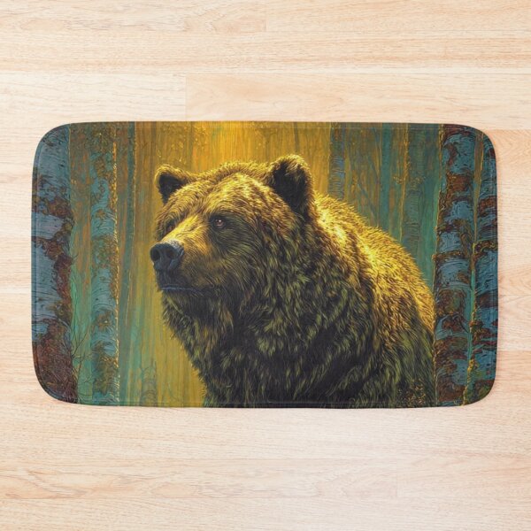 Item preview, Bear in the Golden Air designed and sold by SabaMirzique.