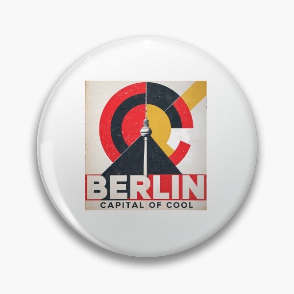Item preview, Berlin Capital of Cool – Bauhaus TV Tower Art Print, Germany Travel Poster, Geometric Wall Art Gift designed and sold by OzzFrequency.