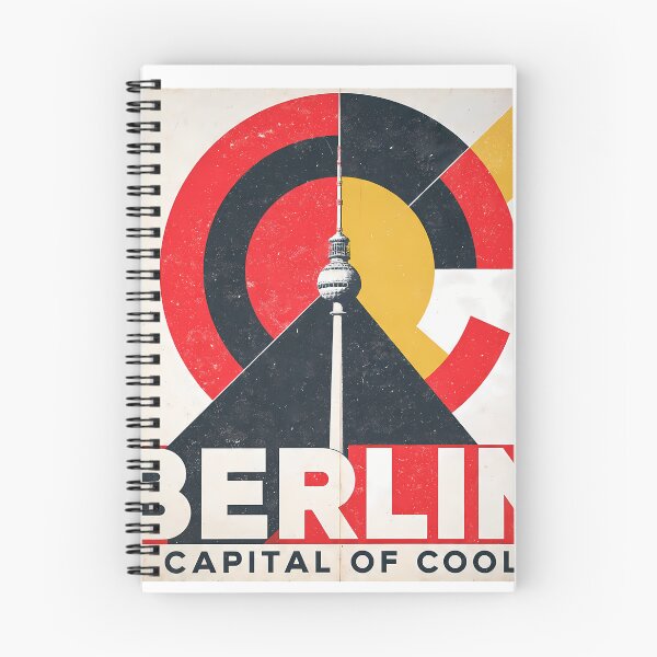 Item preview, Berlin Capital of Cool – Bauhaus TV Tower Art Print, Germany Travel Poster, Geometric Wall Art Gift designed and sold by OzzFrequency.