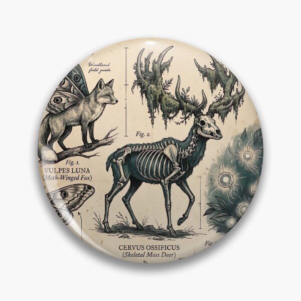 Item preview, Topographical Survey & Field Guide of The Dreary Woods - Vintage Fantasy Map Print designed and sold by lord-of-skins.