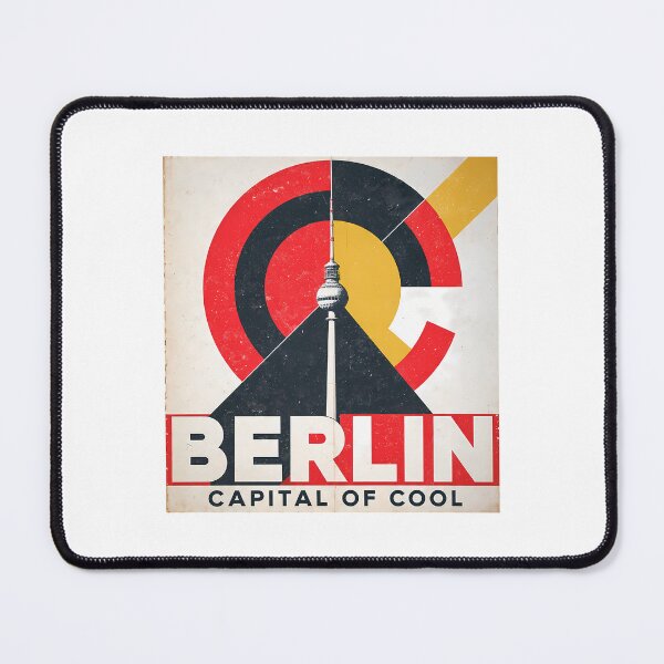 Item preview, Berlin Capital of Cool – Bauhaus TV Tower Art Print, Germany Travel Poster, Geometric Wall Art Gift designed and sold by OzzFrequency.