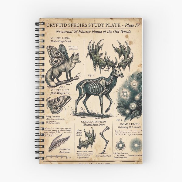 Item preview, Topographical Survey & Field Guide of The Dreary Woods - Vintage Fantasy Map Print designed and sold by lord-of-skins.