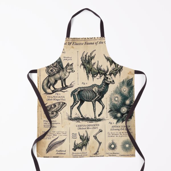 Item preview, Topographical Survey & Field Guide of The Dreary Woods - Vintage Fantasy Map Print designed and sold by lord-of-skins.
