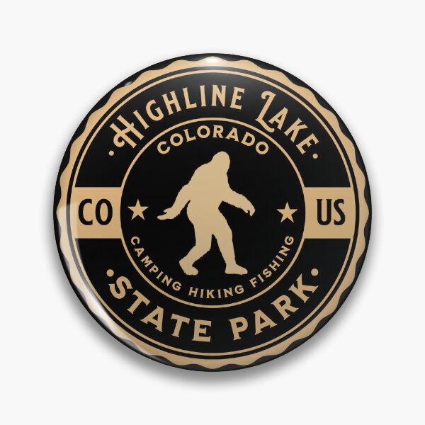 Item preview, Highline Lake State Park - Retro Bigfoot design - Colorado designed and sold by CattlettArt.