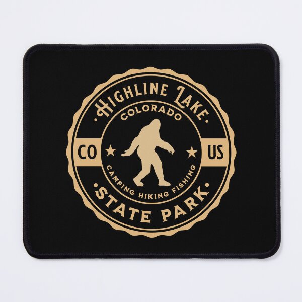 Item preview, Highline Lake State Park - Retro Bigfoot design - Colorado designed and sold by CattlettArt.