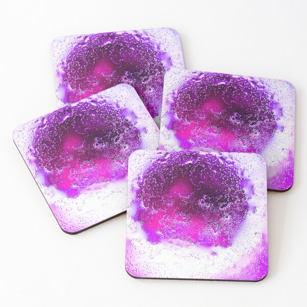 Item preview, Galactic Purple Portal - Abstract Magenta Cosmic Water Droplets Macro designed and sold by AbulailArt.
