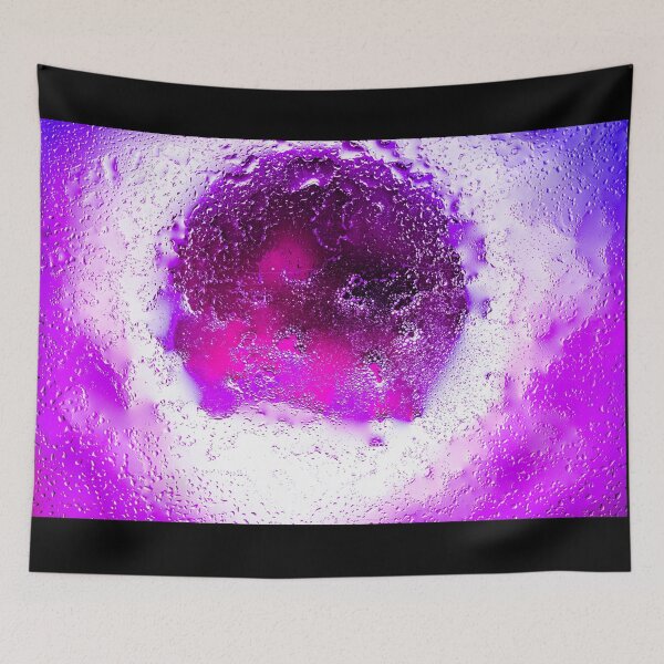 Item preview, Galactic Purple Portal - Abstract Magenta Cosmic Water Droplets Macro designed and sold by AbulailArt.