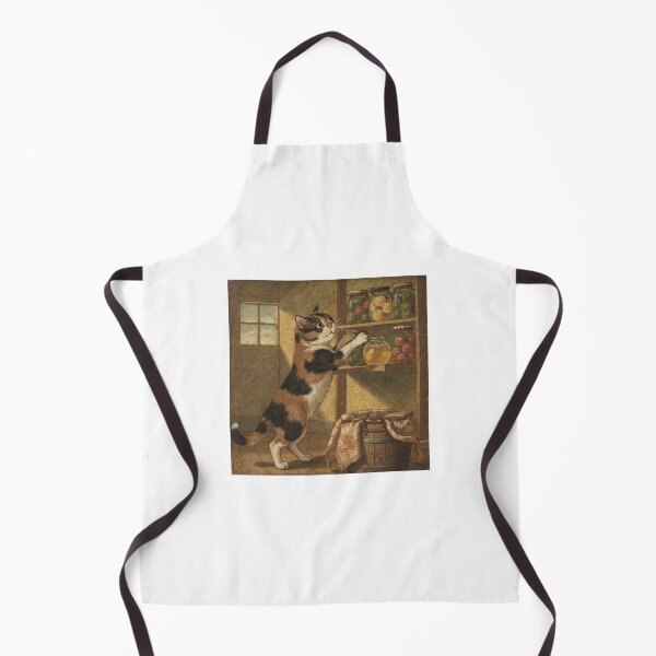 Item preview, Calico Cat Pantry Mischief - Folk Art Portrait designed and sold by PictorialWhimsy.