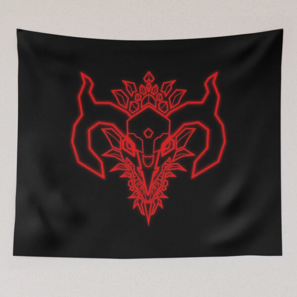 Item preview, Neon Red Cyber Dragon Head – Futuristic Geometric Glow Beast designed and sold by Neon_Ronin.