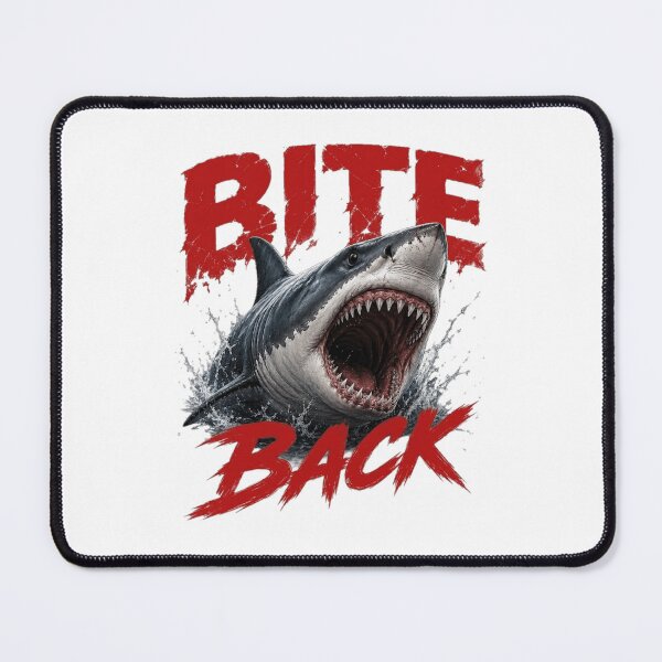 Item preview, Bite Back Shark – Fearless Ocean Power designed and sold by YounexxART.