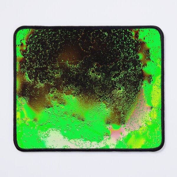 Item preview, Toxic Neon Black Hole - Abstract Green Water Droplets & Cyberpunk Macro Art designed and sold by AbulailArt.