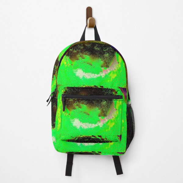 Item preview, Toxic Neon Black Hole - Abstract Green Water Droplets & Cyberpunk Macro Art designed and sold by AbulailArt.