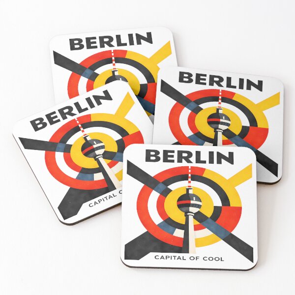 Item preview, Berlin Capital of Cool – Bauhaus TV Tower Art Print, Germany Travel Poster, Geometric Wall Art Gift designed and sold by OzzFrequency.