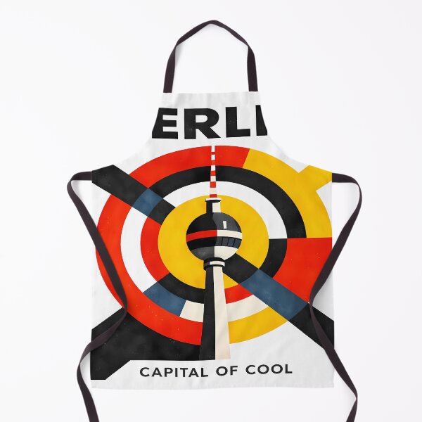 Item preview, Berlin Capital of Cool – Bauhaus TV Tower Art Print, Germany Travel Poster, Geometric Wall Art Gift designed and sold by OzzFrequency.