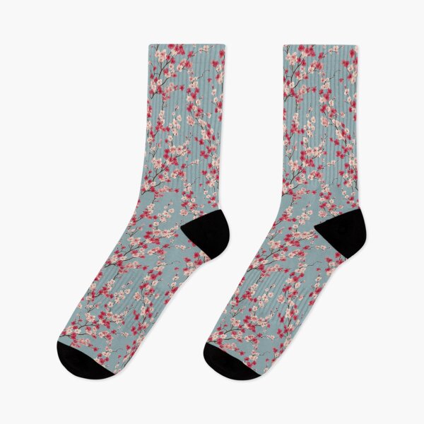 Item preview, Watercolor Pink Cherry Blossom Sakura Floral Pattern designed and sold by NicolasGlowArt.