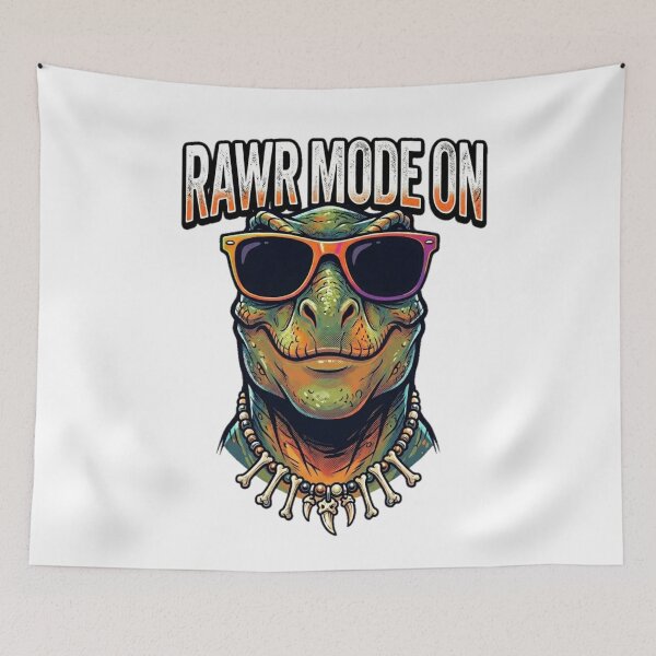 Item preview, Rawr Mode On T-Rex Shirt | Cool Dinosaur Sunglasses Funny Graphic Tee designed and sold by CH-4TEE.