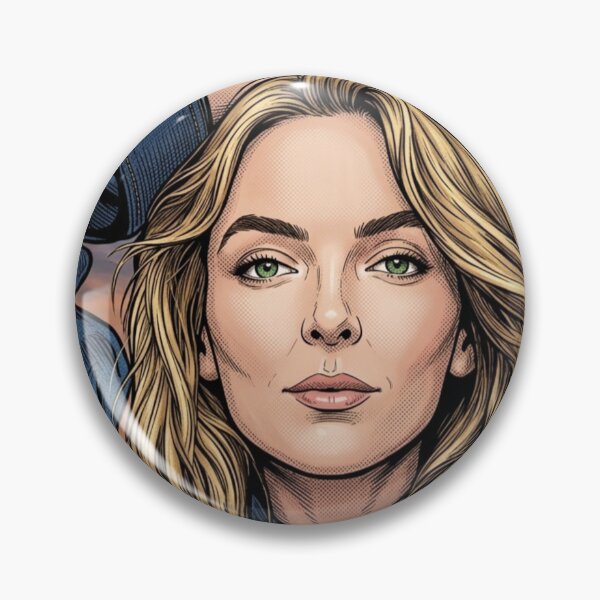 Item preview, Jodie Comer Headline Comic Lgbtq+ Movie Tv Thriller Series Femme Fatale designed and sold by Mind Space.
