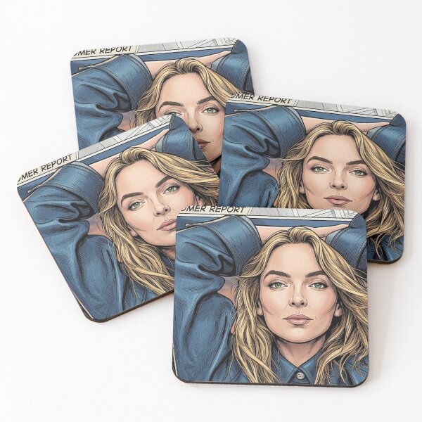 Item preview, Jodie Comer Headline Comic Lgbtq+ Movie Tv Thriller Series Femme Fatale designed and sold by Mind Space.