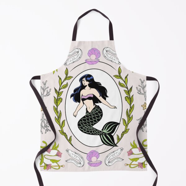 Item preview, Vintage Mermaid Core — Nautical Floral Illustration designed and sold by TZAR WORKS.