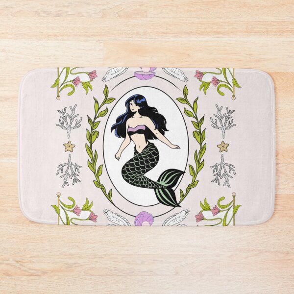 Item preview, Vintage Mermaid Core — Nautical Floral Illustration designed and sold by TZAR WORKS.