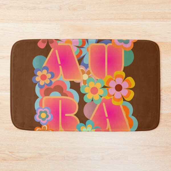 Item preview, Aura bright pink gradient boho flowers designed and sold by InkRiot Studios.