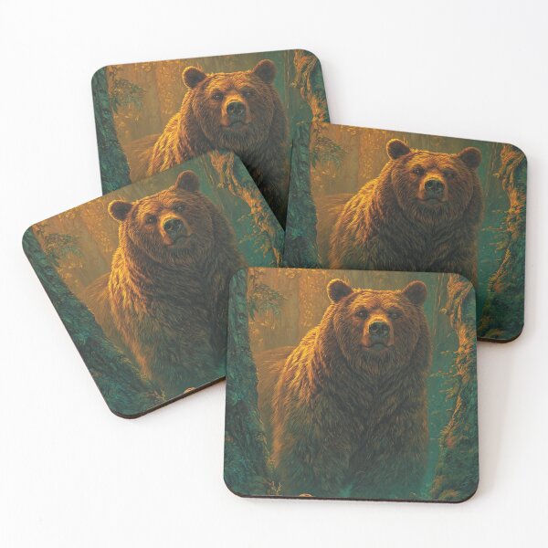 Item preview, Bear in the Golden Air (V4) designed and sold by SabaMirzique.