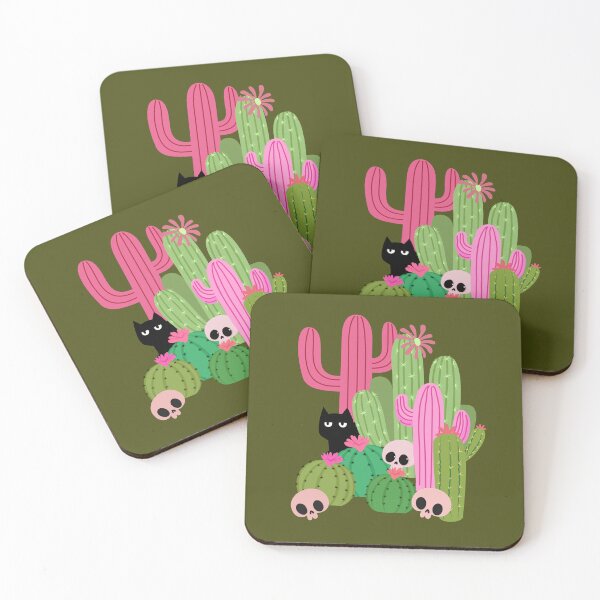 Item preview, Desert cactus kitty hiding spot designed and sold by InkRiot Studios.