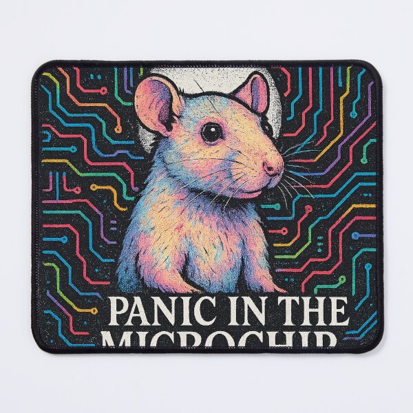 Item preview, panic in the microchip designed and sold by UnhingedAttire.