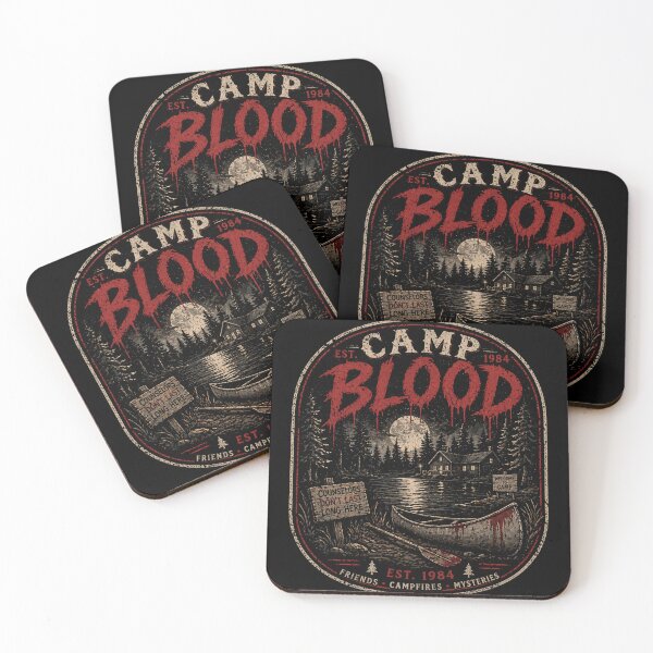 Item preview, Camp Blood Est 1984 Vintage Slasher Horror Camp Design designed and sold by Horror Camp.