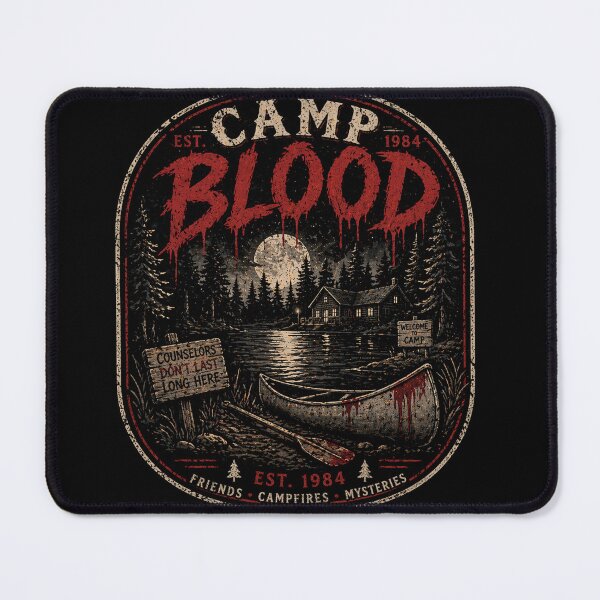 Item preview, Camp Blood Est 1984 Vintage Slasher Horror Camp Design designed and sold by Horror Camp.