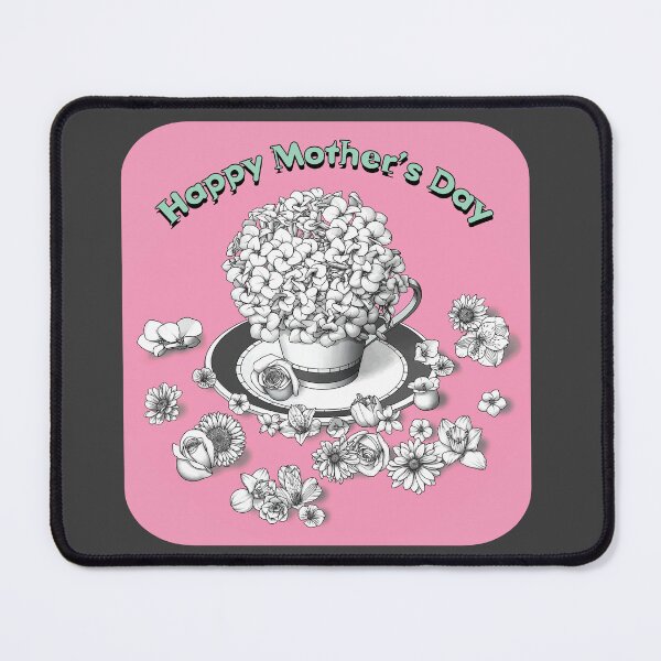 Item preview, Happy Mother's Day Flowers in a Tea Cup designed and sold by cremedecolor.