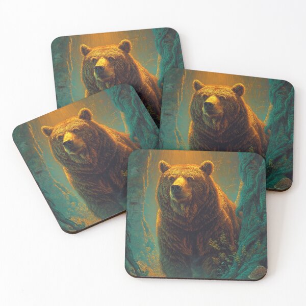 Item preview, Bear in the Golden Air (V3) designed and sold by SabaMirzique.