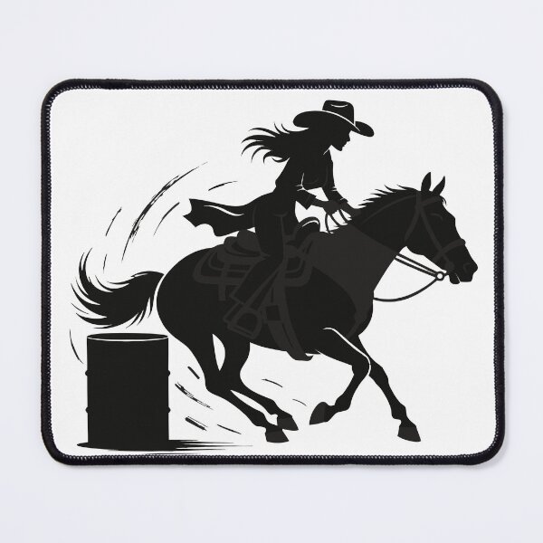 Item preview, Barrel Racing Cowgirl Horse Rodeo Silhouette Sticker designed and sold by CutRootCo.