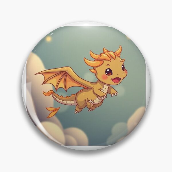 Item preview, Cute Gold Chibi Dragon designed and sold by Corzo-Studios.