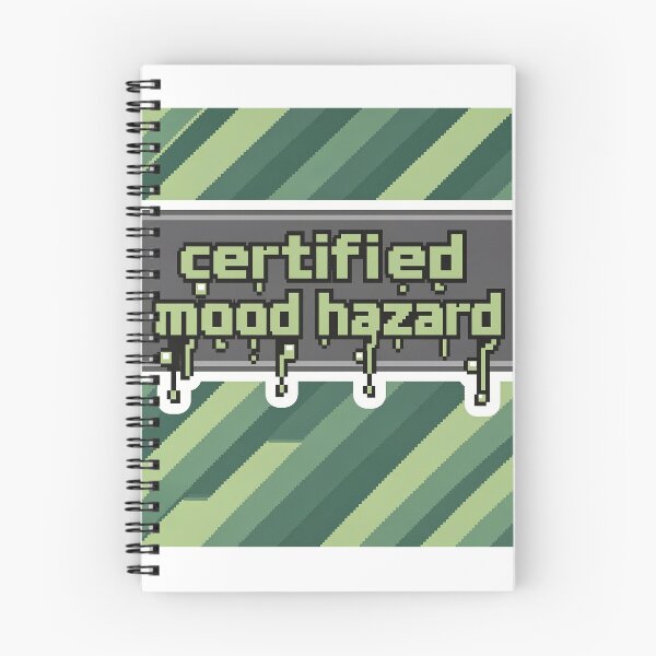Item preview, Certified Mood Hazard - Pixel Art Retro Meme designed and sold by PictorialWhimsy.