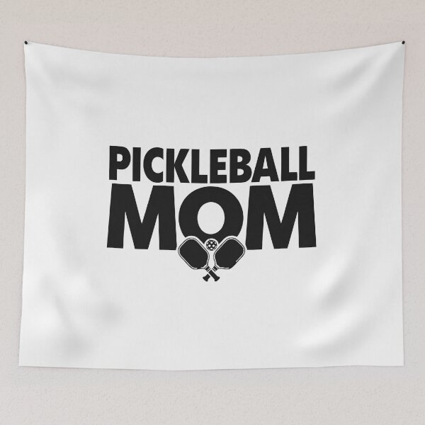 Item preview, Pickleball Mom Crossed Paddles Sporty Sticker Gift designed and sold by CutRootCo.