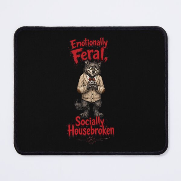Item preview, Emotionally Feral, Socially Housebroken Werewolf designed and sold by Sonic Nova Studios.