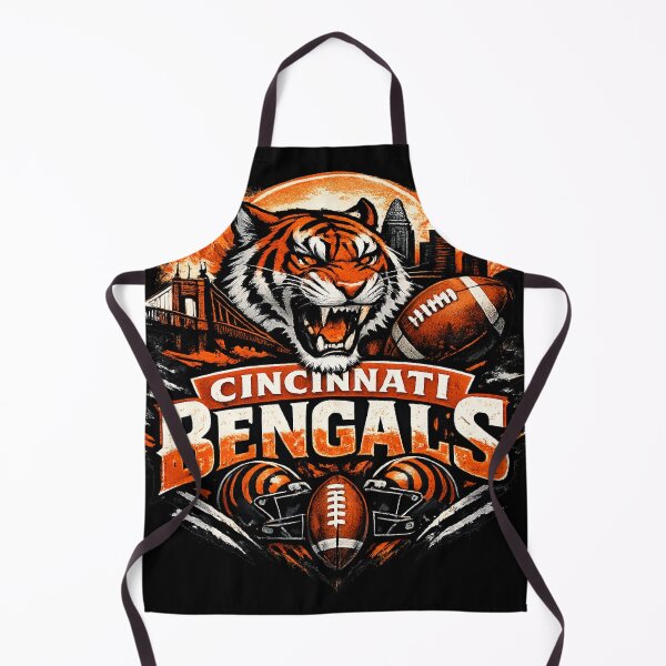 Item preview, Cincinnati Football Tiger Design Orange Black Gridiron Fan Shirt American Football Graphic Tee designed and sold by GarnerSupplyCo.
