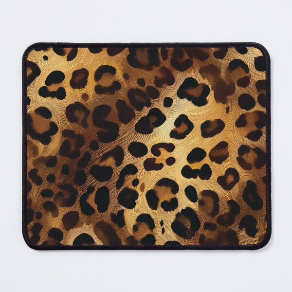 Item preview, LEOPARD animal print pattern, realistic animal fur Jaguar spots golden textured effect, brown and black spotted animal skin texture designed and sold by navitalidesign.