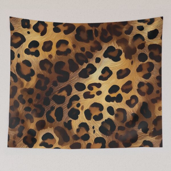 Item preview, LEOPARD animal print pattern, realistic animal fur Jaguar spots golden textured effect,  brown and black spotted animal skin texture  designed and sold by navitalidesign.