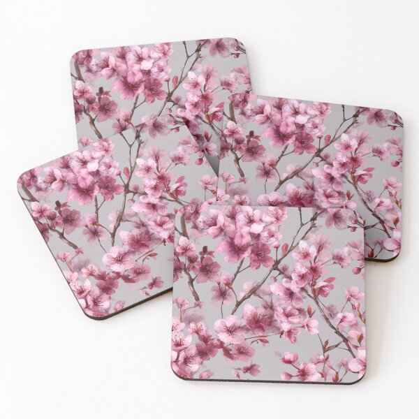 Item preview, Pink Watercolor Cherry Blossom Floral Pattern designed and sold by NicolasGlowArt.