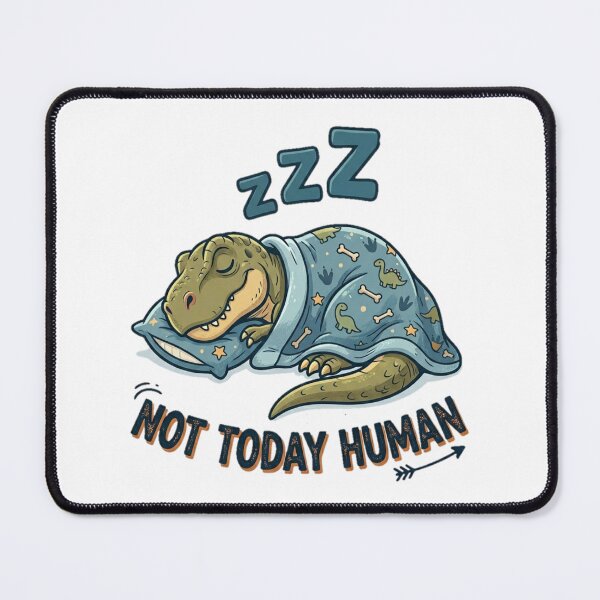 Item preview, Not Today Human Dinosaur Shirt | Sleeping Dino Funny Introvert Graphic Tee designed and sold by CH-4TEE.